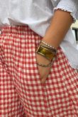 Nonni Gingham 7/8 Barrel Pant Jam